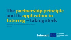 The partnership principle and its application in Interreg – taking stock