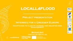 Interreg for a Greener Europe webinar - Disaster Risk Management