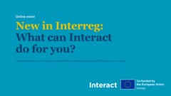 20260220 New in Interreg: What can Interact do for you? presentation