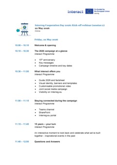 .Draft agenda Interreg Cooperation Day 2026 (Session 2)