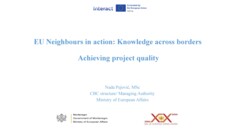 EU Neighbours in action: Knowledge across borders | Presentations
