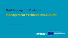 20260528 Building up for Post27_management verifications and audit