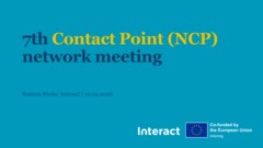 7th Contact Point (NCP) network meeting