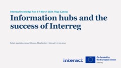 Interreg Knowledge Fair 2024 Day 3 | Information hubs and the success of Interreg