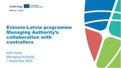 Risk-based management verifications in Interreg | 7 November 2024 in Budapest, Hungary