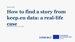 Interreg Communication Network (ICON) Meeting 2025