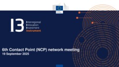 6th Contact Point (NCP) network meeting 