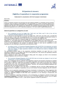 Q&A | Eligibility of expenditure