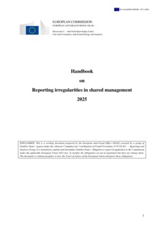 Handbook on reporting irregularities in shared management 2025