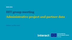 HIT 28-34_Admin data group_second meeting_presentation_final