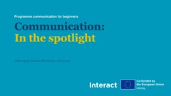 Programme communication for beginners