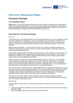 Post 2027 Discussion papers | Harvesting event preparation