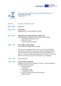 ICON 2025 Alicante - agenda