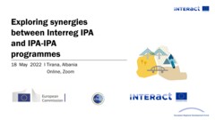 Exploring synergies between Interreg IPA and IPA-IPA programmes