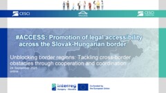 Unblocking border regions: Tackling cross-border obstacles through cooperation and coordination