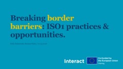 Recording | Breaking border barriers: ISO1 practices & opportunities