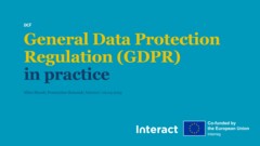 Interreg Knowledge Fair 2024 Day 3 | GDPR for Interreg: how to improve your compliance and reduce liability