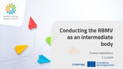 Risk-based management verifications in Interreg | 7 November 2024 in Budapest, Hungary