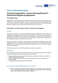 Post 2027 Discussion papers | Background papers to External cooperation