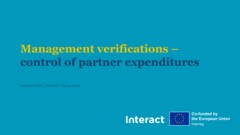 03 Control of partner expenditures