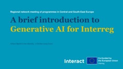 Regional network meeting of programmes in Central and South-East Europe