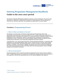 Programme Management Handbook