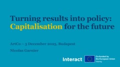 Turning results into policy | Capitalisation for the future