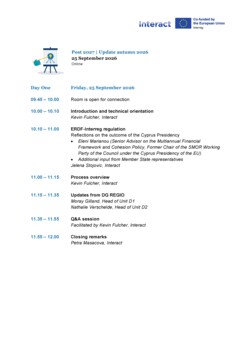 2026-09-25 Post 2027 Agenda