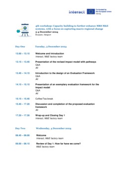 2024-12-03-04 Workshop MRS M&E Agenda
