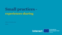 Small practices - experience sharing
