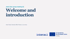 Jems User Group meeting (6) | 8 and 9 October 2024 in Dublin, Ireland