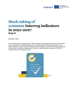 Report | Common Interreg indicators in 2021-2027 