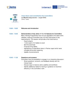 2025-03-21_Jems demo and consultation for Controllers_Agenda_final