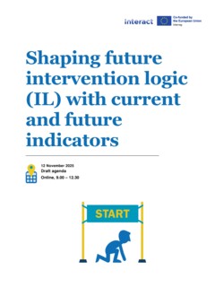 Draft agenda | Shaping future intervention logic (IL) with current and future indicators_12 November 2025
