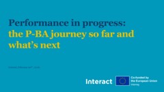 Performance in progress: the P-BA journey so far and what's next