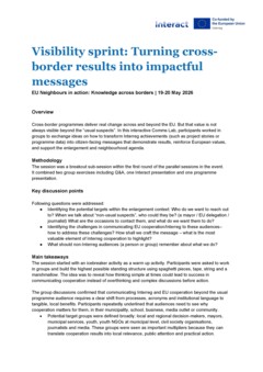 EU Neighbours in action: Knowledge across borders | Sessions reports