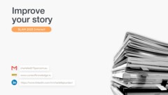How to refine your stories Interreg Slam