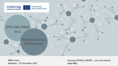 Risk-based management verifications in Interreg | 7 November 2024 in Budapest, Hungary