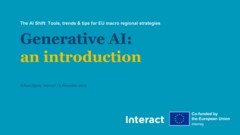 The AI Shift: Tools, trends & tips for  EU macro regional strategies