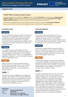 Policy Analysis | Interreg 2028-2034