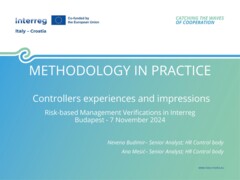 Risk-based management verifications in Interreg | 7 November 2024 in Budapest, Hungary