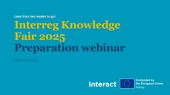 Webinar to prepare for Interreg Knowledge Fair