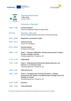 PRES TC 2026-05-07 Draft Agenda CY Pres Intererg event Final