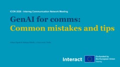 Examples of AI generated Interreg products