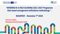 Risk-based management verifications in Interreg | 7 November 2024 in Budapest, Hungary