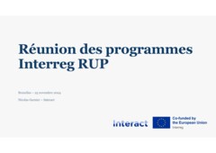 Réunion des programmes RUP Post27