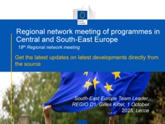 Regional network meeting of programmes in Central and South-East Europe