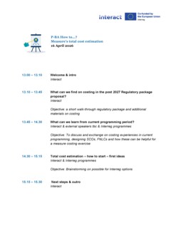 April Measures total cost estimation_ agenda