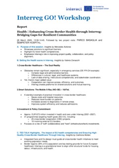 Report Recommendations_CBC Healthcare and services
