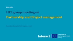 HIT Group: Partnership and Project Management- 1st meeting_presentation